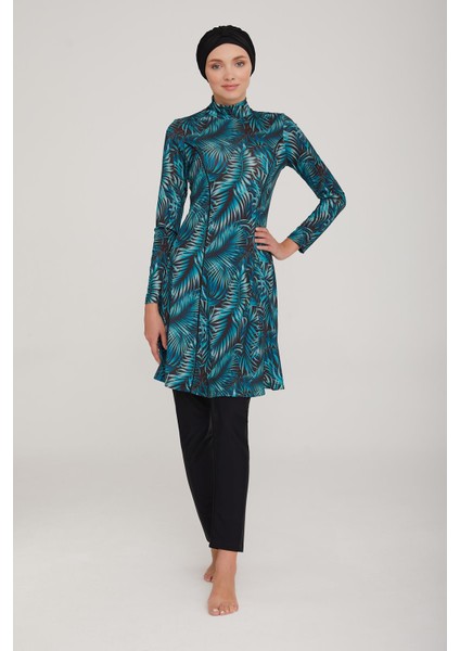 Kadın Uzun Kol London Siyah Tesettür Mayo 4C4T0N0 fiyatları