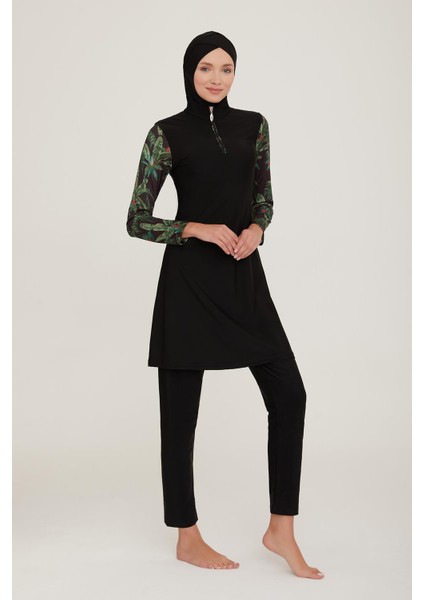 Kadın Uzun Kol Harry Siyah Tesettür Mayo 4C4T2N5 modelleri