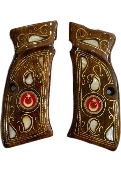 Sarsılmaz Sedef Işlemeli Türk Bayraklı Kabzesi Sarsılmaz Sedef Işlemeli Türk Bayraklı Kabzesi