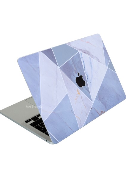 Macbook Air M1 Kılıf Kaplama Sticker Laptop Koruyucu A2337 ile Uyumlu Marble14