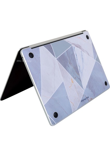 Macbook Air M1 Kılıf Kaplama Sticker Laptop Koruyucu A2337 ile Uyumlu Marble14