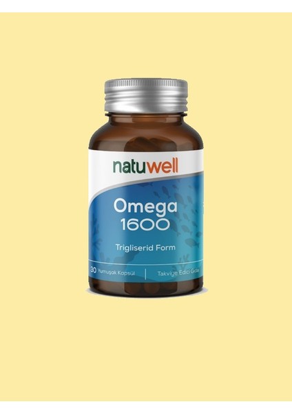 Omega-3 1600 (Balık Yağı, Omega-3, Epa, Dha) (30 Yumuşak Kapsül)