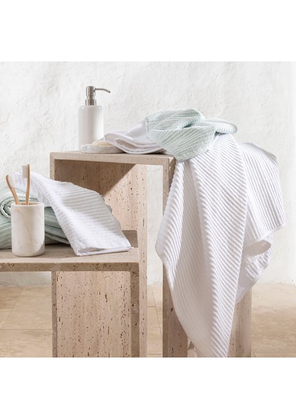 Lumina Banyo Havlusu 85X150 cm Beyaz