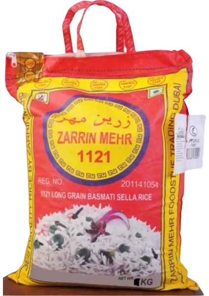 Zarrin Mehr 1121 Basmati Hint-İran Pirinci 10 kg