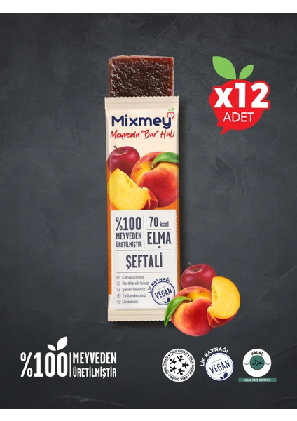 Meyve Bar Şeftali 20 gr x 12 Adet