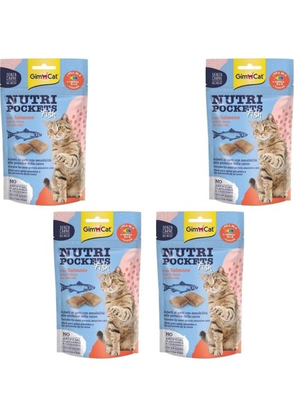 Nutripockets Balıklı ve Somonlu 60 gr x 4 Adet