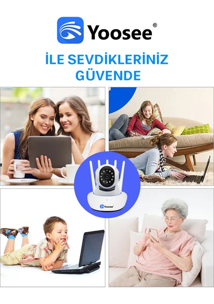 Mini Otomatik Ev Güvenlik Kapalı Ip Kamera Gözetim Kablosuz Wifi Kamera Bebek Izleme Monitörü