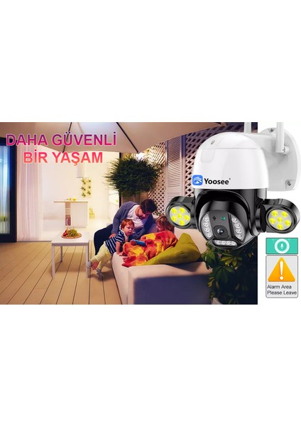 5mp Açık Projektör Güvenlik Kamerası Su Geçirmez Insan Algılama Iki Yönlü Ses Cctv Gece Görüş Kamera Wifi