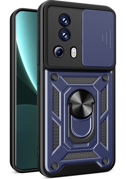 Xiaomi 13 Lite / Civi 2 5g Kickstand Pc+Tpu Telefon Kılıfı Slayt Kamera Lens Koruma Telefon Kapağı (Yurt Dışından)