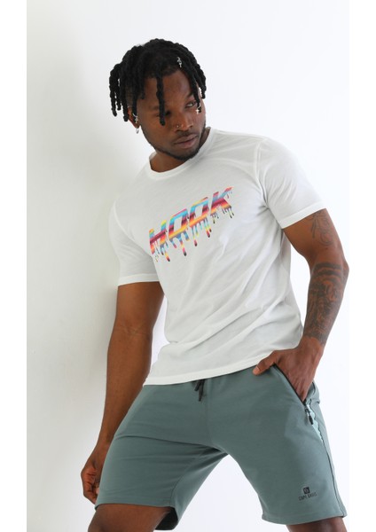 Erkek Baskılı Kısa Kollu Tshirt