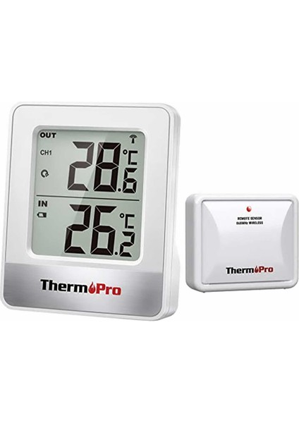 ThermoPro TP200C Wifi İç-Dış Mekan Dijital Sıcaklık Termometre