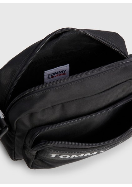 Siyah Kadın 14,5X23X9,5 Fermuarlı Çapraz Çanta AW0AW145470GJ