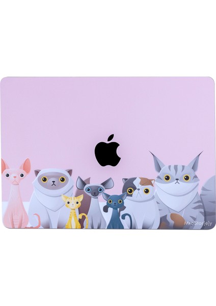 Macbook Pro Kılıf 13inç M1-M2 Sticker Kaplama Laptop Koruyucu A2338 ile Uyumlu Animal03