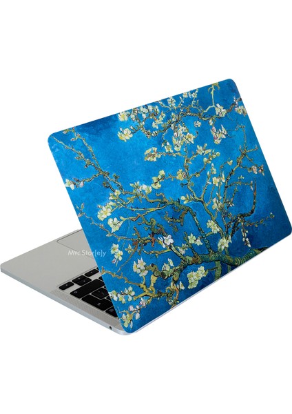 Macbook Air M1 Kılıf Laptop Koruyucu Kaplama Sticker A2337 ile Uyumlu Flower03NL