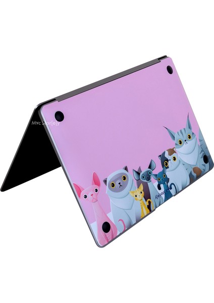 Macbook Air Kılıf Laptop Koruyucu Kaplama Sticker A2179 ile Uyumlu Animal03