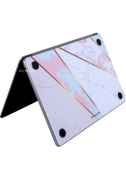 Macbook Air M1 Kılıf Kaplama Sticker Laptop Koruyucu A2337 ile Uyumlu Marble14 indirimleri