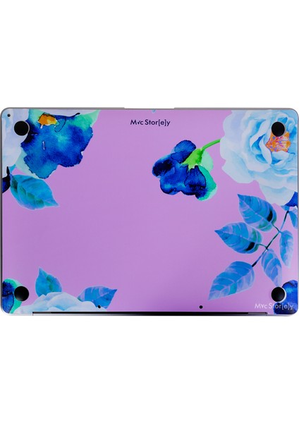 Macbook Air Kılıf Koruyucu Sticker Laptop Kaplama A2179 ile Uyumlu Flower03