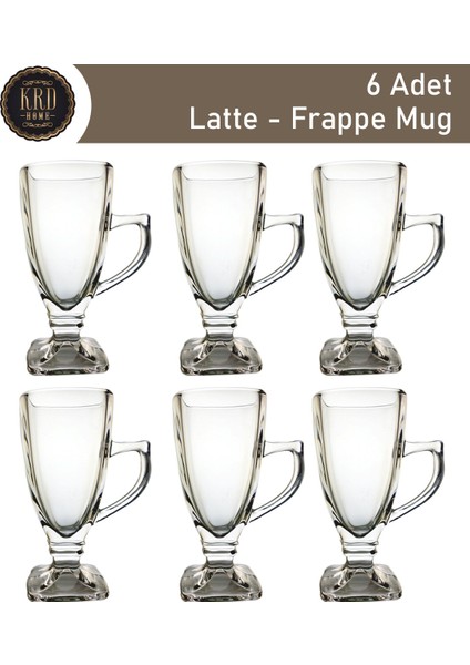 Irish Mocha Latte Bardağı Buzlu Kahve Bardağı Kulplu Bardak Ayaklı Bardak 6 Adet fırsatları