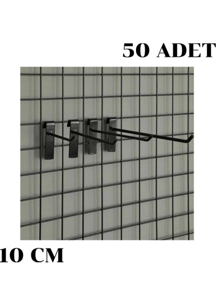 Tel Pano Kancası Raf Askısı 50 Adet 10 cm