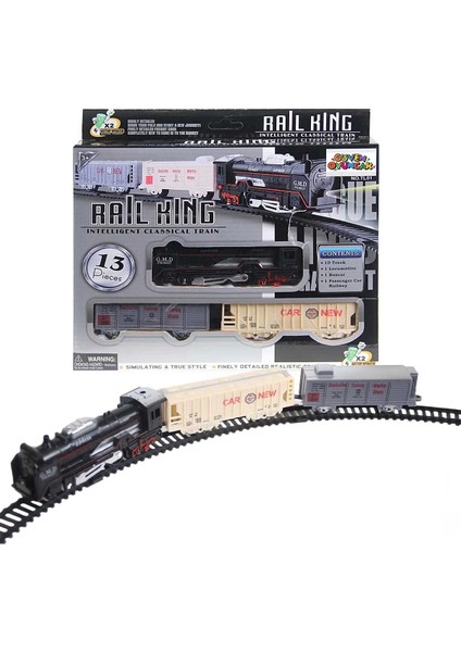 Klasik Tren Seti Rail King 13 Parça