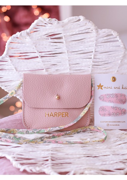 Kız Çocukları Için Kişiselleştirilebilir Mini Çanta Liberty London Kumaş Askı