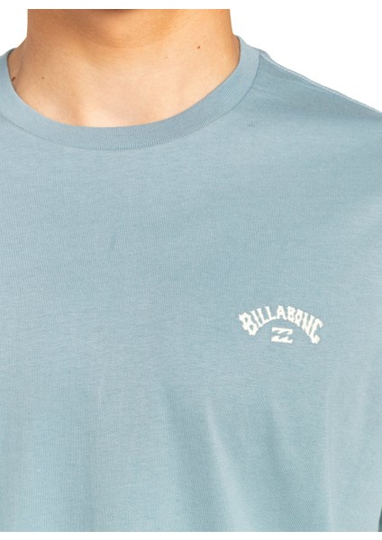 Yuvarlak Yaka Mavi Erkek T-Shirt EBYKT00101 Arch Crew Ss