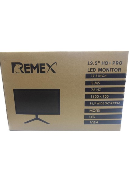UZM-007 19,5" Hq 5ms 75HZ HDMI VGA Siyah LED Monıtor
