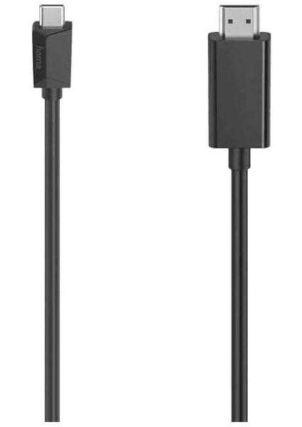 HM.200718 Usb-C Plug - HDMI Plug Ultra-Hd Görüntü Kablosu Siyah