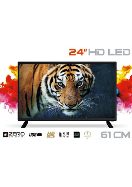 Electromaster ETV-224 24" 60 Ekran Uydu Alıcılı HD Ready LED TV