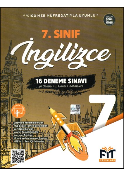 7. Sınıf İngilizce Denemeleri 16 Deneme