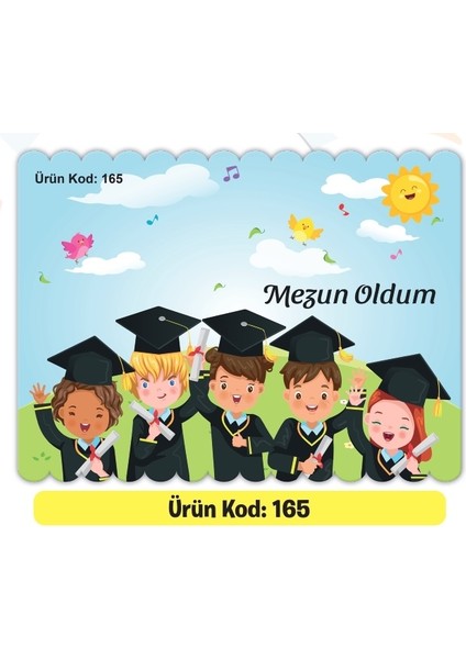 Ata Yayıncılık Karne Kabı Kılıfı Ürün KODU:165(MEZUN Oldum-Kepli) 20 Adet