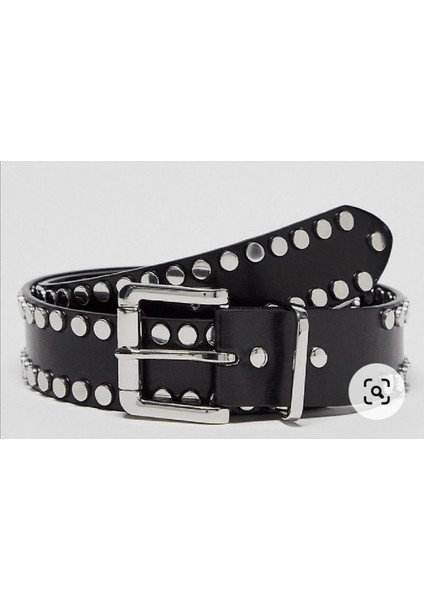 Kovboy Gothic Punk Metallica Tarzı Zımbalı Kemer