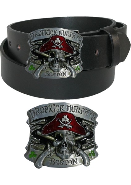 Kovboy Tokalı Kurukafa Kemer