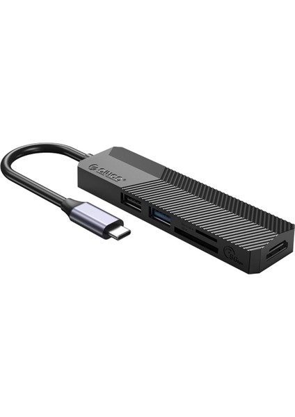 Orıco Type-C Bağlantılı 2 USB Portlu 4K@30Hz HDMI Tf/sd Docking Station Siyah