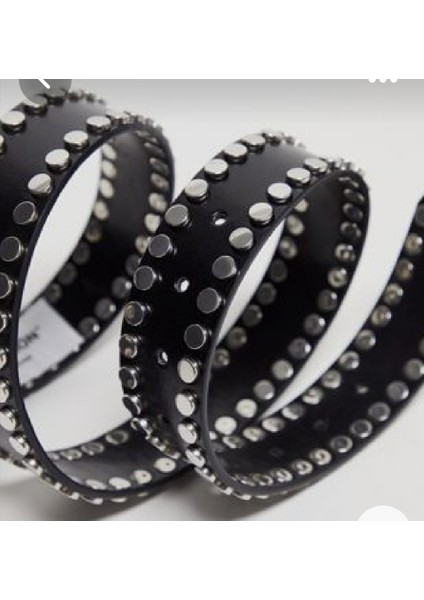 Gothicpunk Metallica Emo Tarzı Zımbalı Kemer