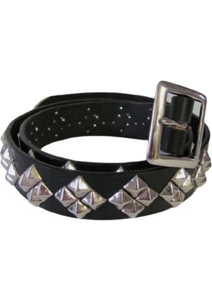 Kovboy Tokalı Gothic Punk Metallica Tarzı Zımbalı Kemer