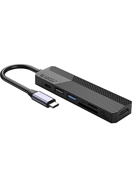 Orıco Type-C Bağlantılı PD55W 2 USB Portlu HDMI Type-C Tf/sd Docking Station Siyah