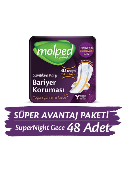 Supernight Gece Süper Avantaj Paketi 48 Adet