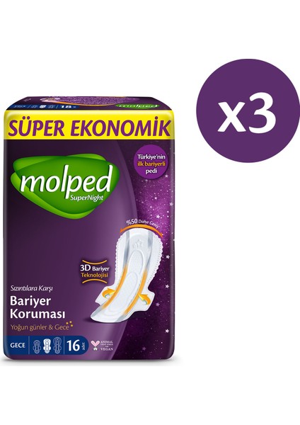 Supernight Gece Süper Avantaj Paketi 48 Adet