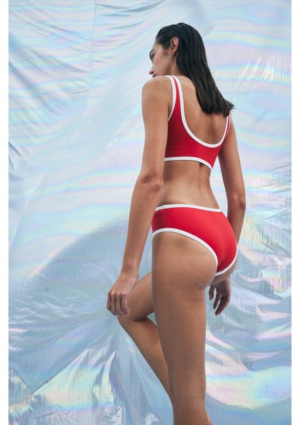 Tek Beden Kırmızı Bikini Üstü-aysu Türkoğlu Koleksiyonu