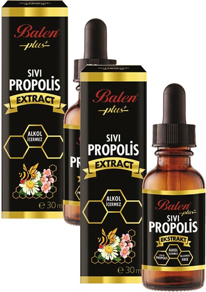 2 Adet Balen Sıvı Propolis Ekstraktı 30ml