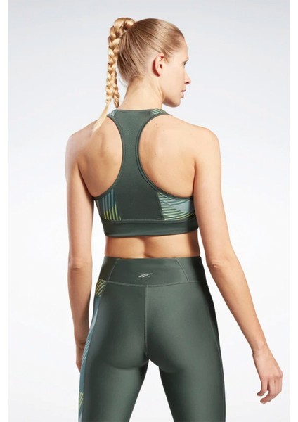 Running Bra - Aop Yeşil Kadın Bra