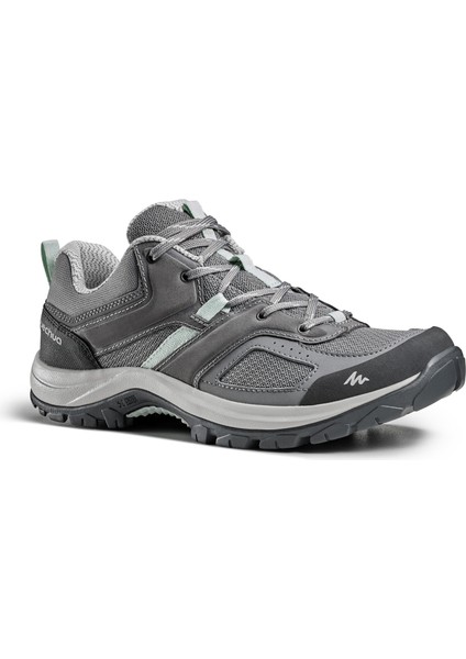 QUECHUA Kadın Outdoor Ayakkabı - Gri / Yeşil - MH100