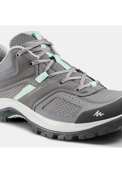 QUECHUA Kadın Outdoor Ayakkabı - Gri / Yeşil - MH100