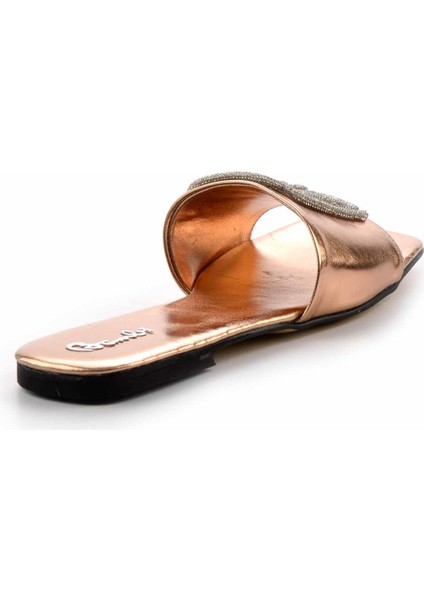 Metalik Bronz Kadın Terlik K04192163209 fırsatları