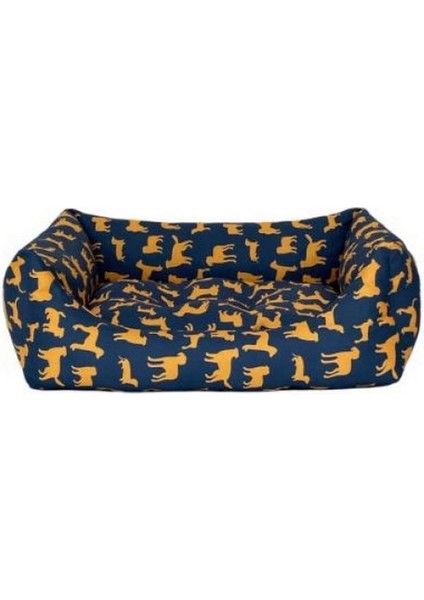 Uniform Lacivert-Sarı Köpek Yatağı M 60X70CM