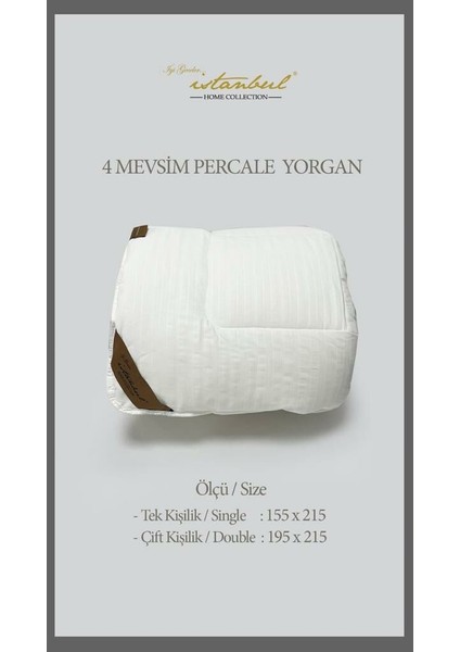 İyi Geceler Istanbul Percale Çift Kişilik Yorgan