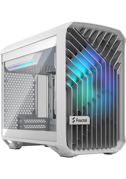 Fractal Design Torrent Nano Beyaz Rgb Temper Camlı Oyuncu Bilgisayar Kasası (FD-C-TOR1N-05)