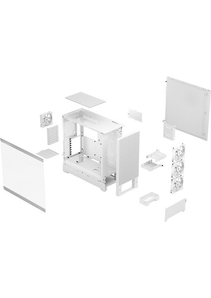 Pop Xl Air Rgb Beyaz Temperli Cam Oyuncu Bilgisayar Kasası (FD-C-POR1X-01)