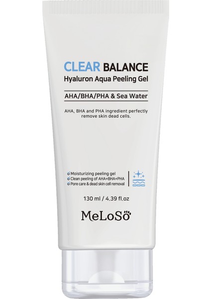 Aha/Bha/Pha İçeren Clear Balance Hyaluron Aqua Peeling Jel 130 ml